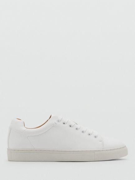 Mango Metro Lace Up Trainers, White