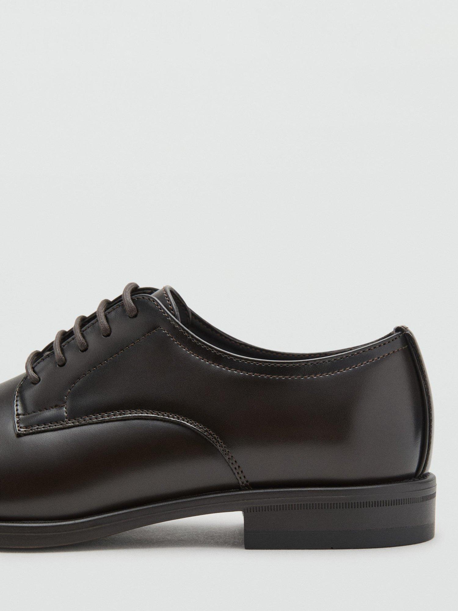 Product image 3 of 4, which shows Mango Paris Oxford Shoes, Brown, 10