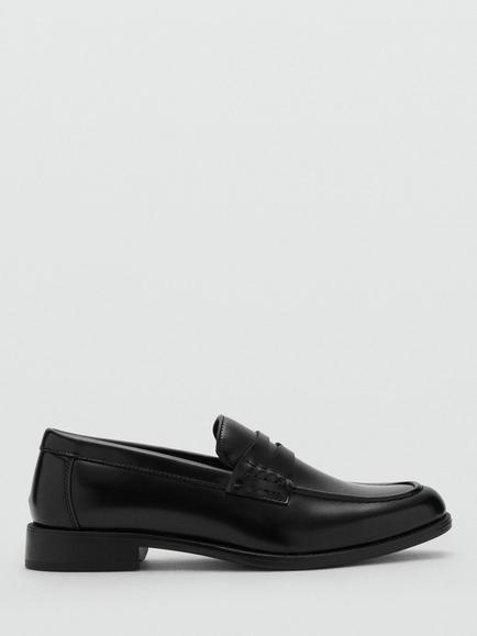 Mango Parismo Loafers, Black