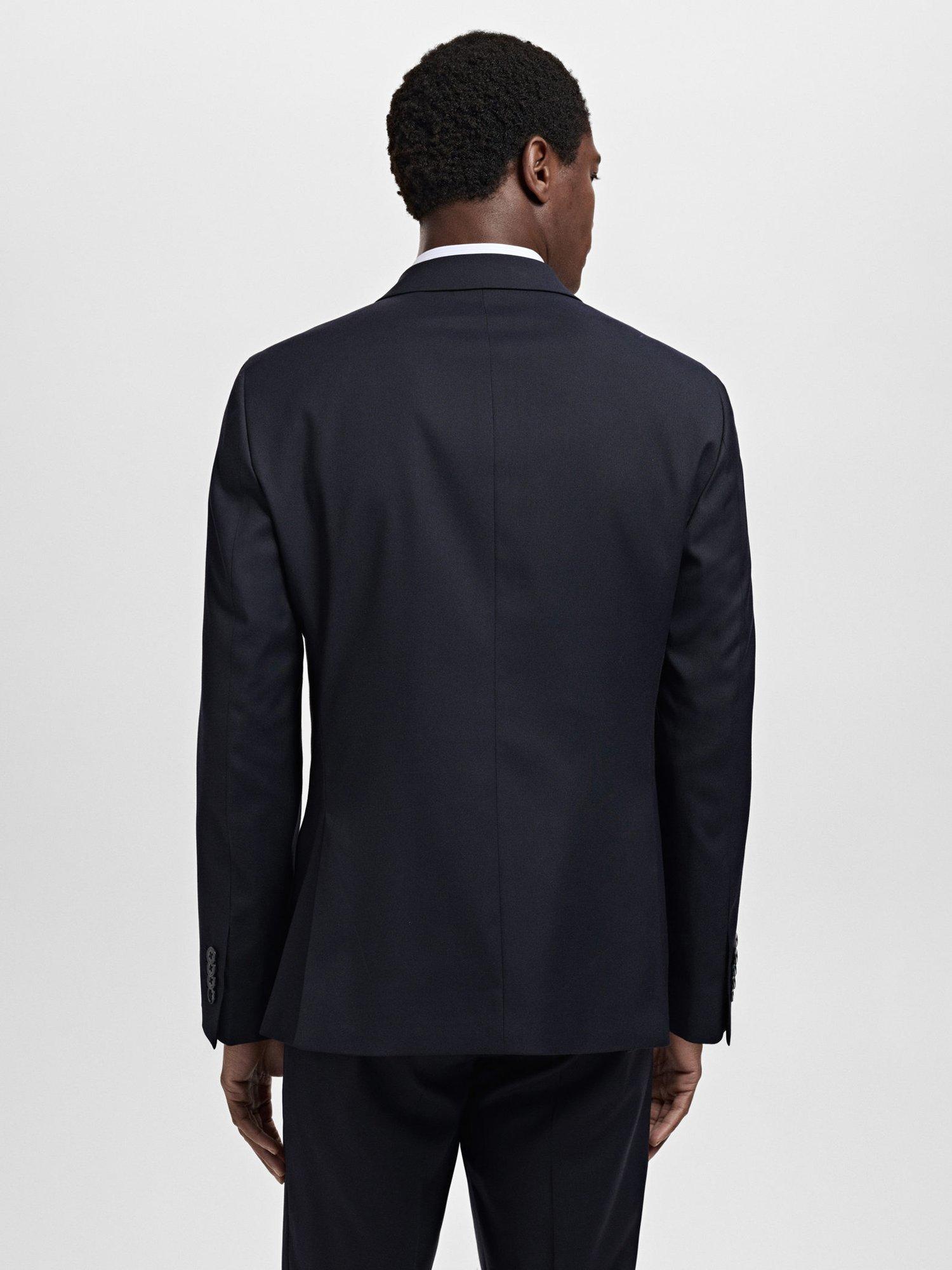 Product image 4 of 8, which shows Mango Milan Super Slim Fit Blazer, Navy, 34