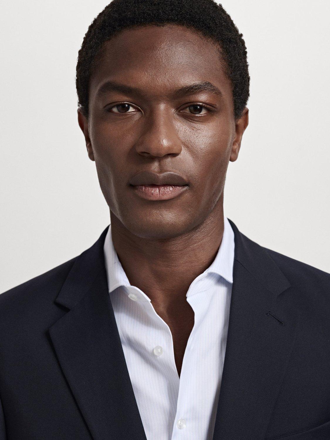 Product image 6 of 8, which shows Mango Milan Super Slim Fit Blazer, Navy, 34