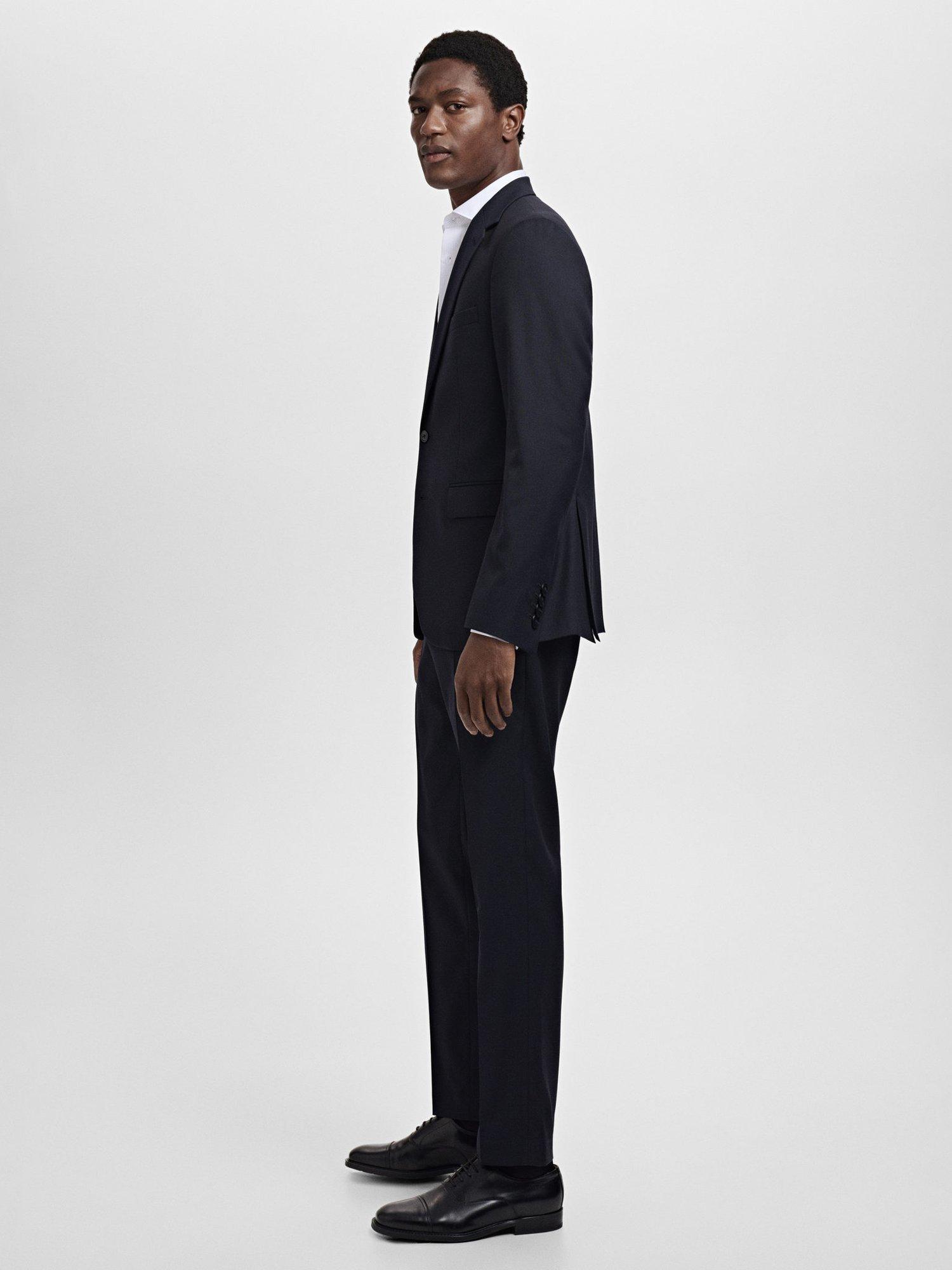 Product image 7 of 8, which shows Mango Milan Super Slim Fit Blazer, Navy, 34