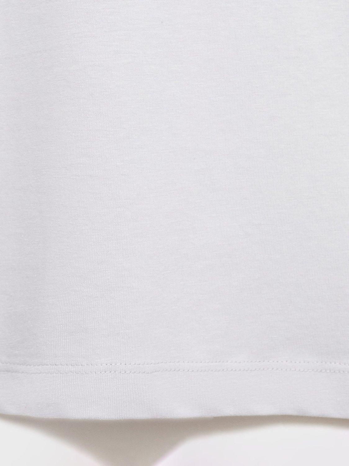 Product image 5 of 8, which shows Mango Cherlo Cotton Slim Fit T-Shirt, Medium Blue, XS