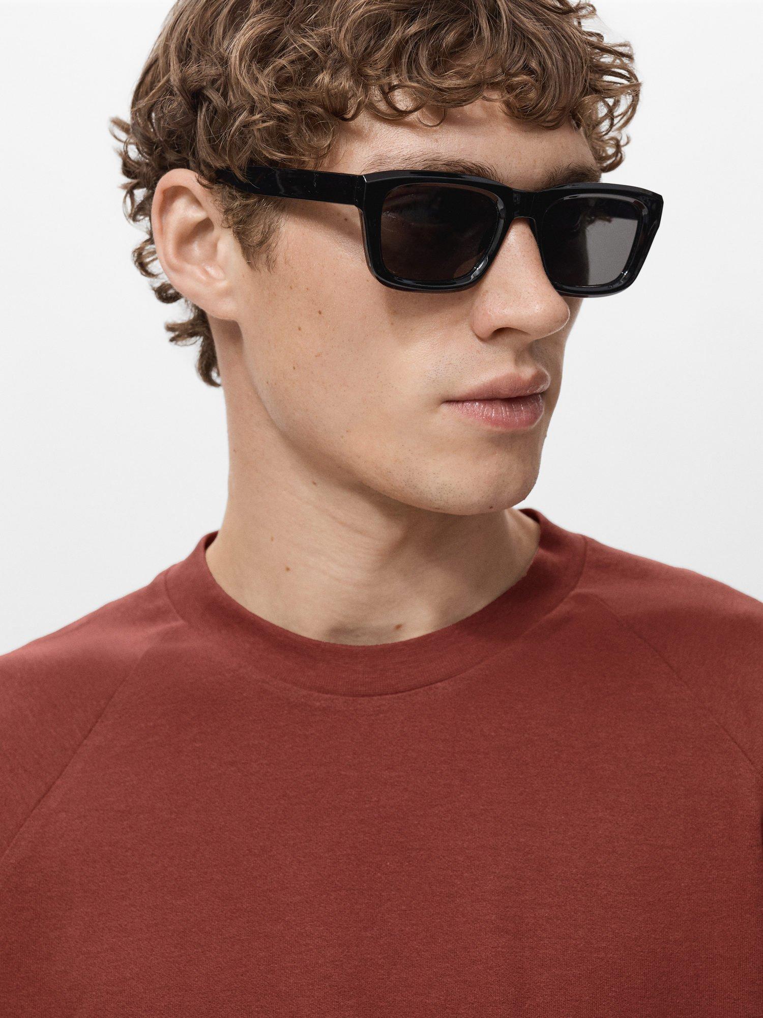 Product image 6 of 8, which shows Mango Circo Regular Fit Cotton Linen Blend T-Shirt, Medium Orange, XS