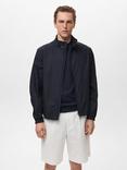 Mango Jon Bomber Jacket, Navy