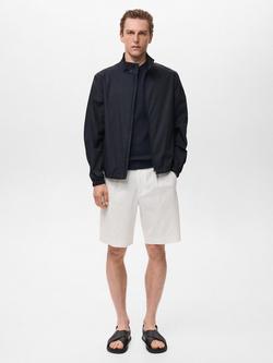 Mango Jon Bomber Jacket, Navy - view 2, Navy