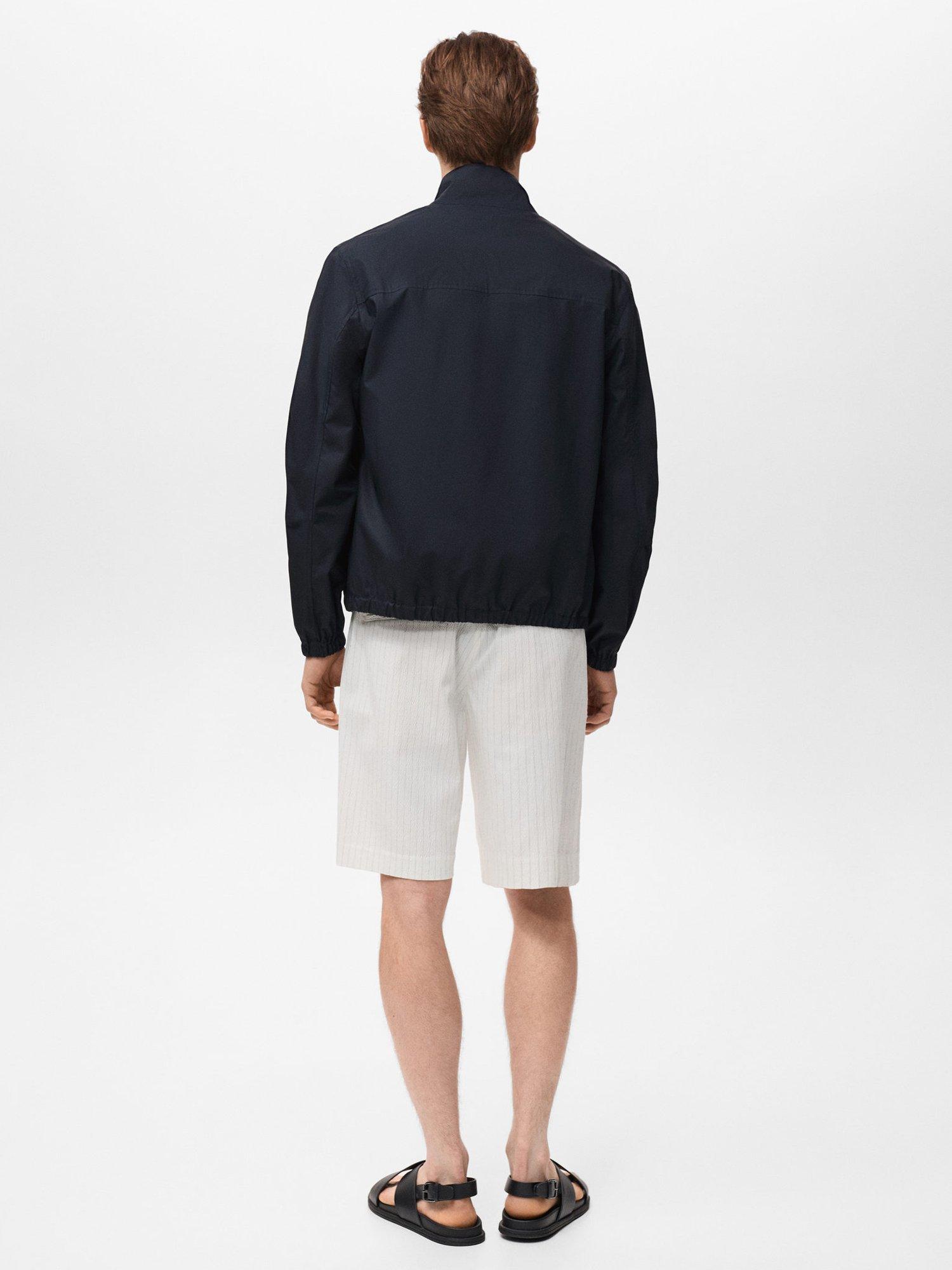 Product image 4 of 8, which shows Mango Jon Bomber Jacket, Navy, L