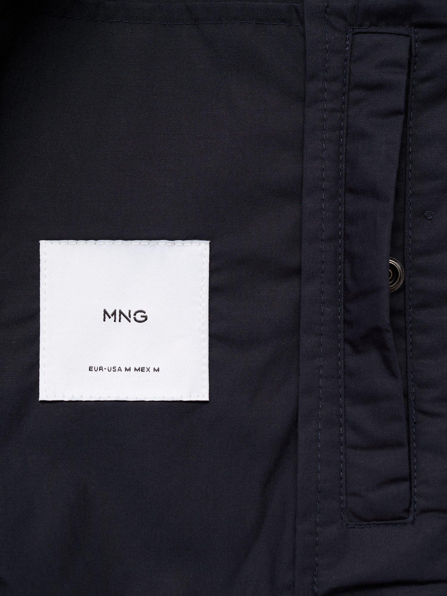 Product image 5 of 8, which shows Mango Jon Bomber Jacket, Navy, L
