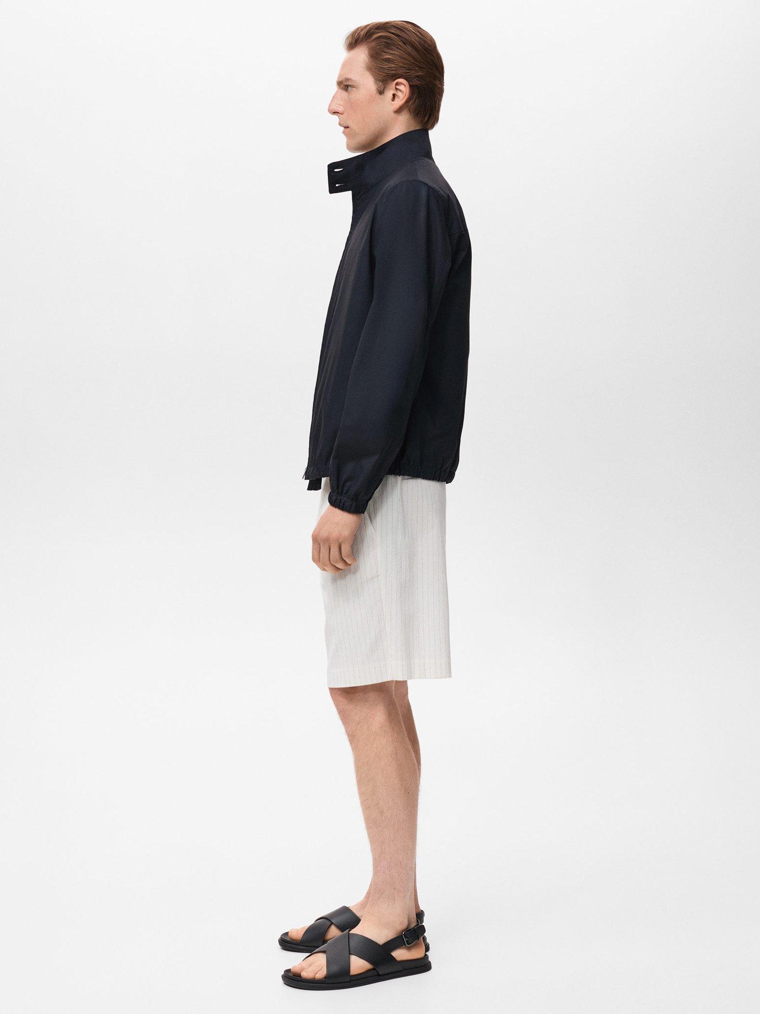Product image 7 of 8, which shows Mango Jon Bomber Jacket, Navy, L