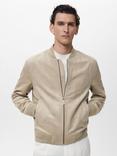 Mango Bero Bomber Jacket, Grey