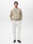 Mango Bero Bomber Jacket, Grey