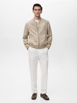 Mango Bero Bomber Jacket - view 2, Grey