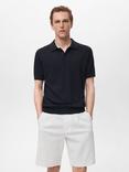 Mango Flew Regular Fit Cotton Linen Blend Polo Shirt