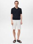 Mango Flew Regular Fit Cotton Linen Blend Polo Shirt