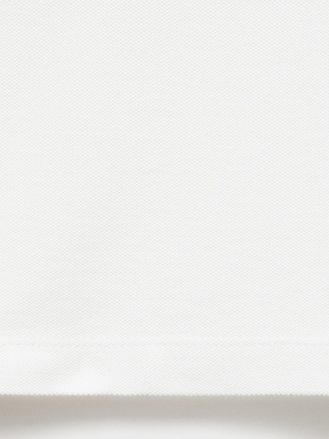 Product image 5 of 8, which shows Mango Rea Cotton Polo Shirt, White, XXL