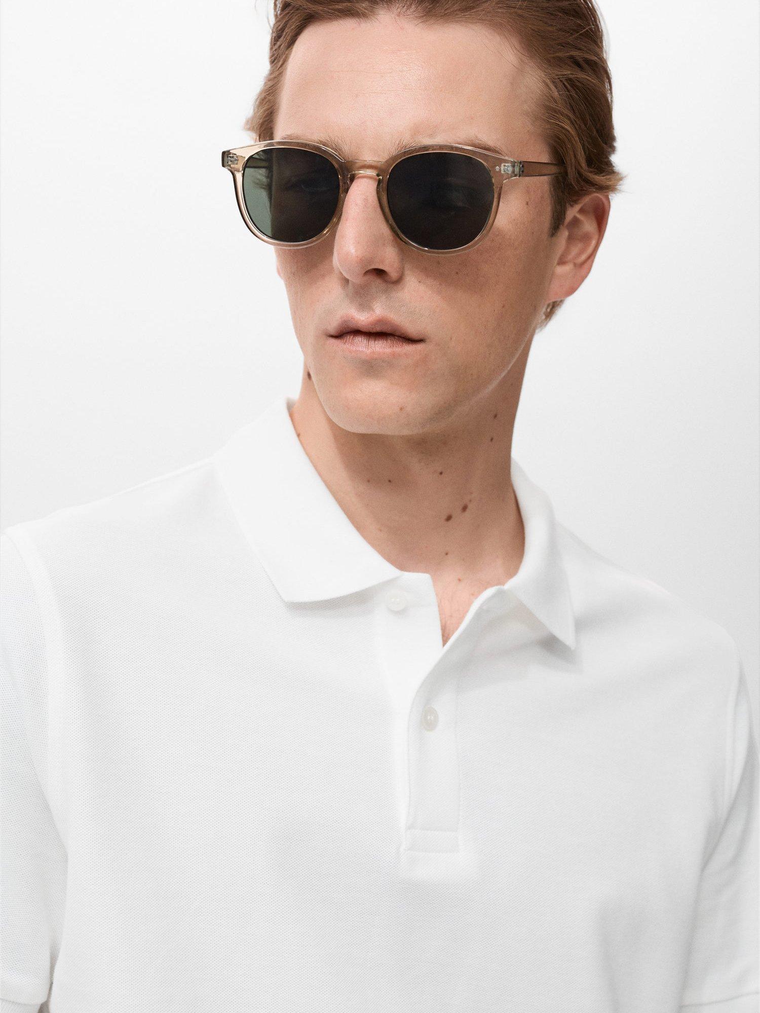 Product image 6 of 8, which shows Mango Rea Cotton Polo Shirt, White, XXL