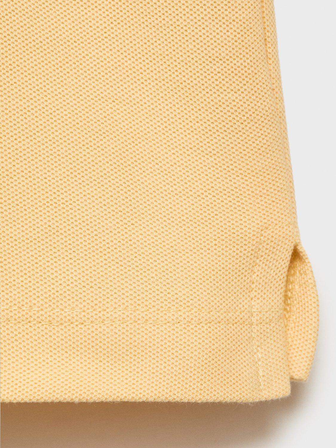 Product image 5 of 8, which shows Mango Rea Cotton Polo Shirt, Yellow, XS