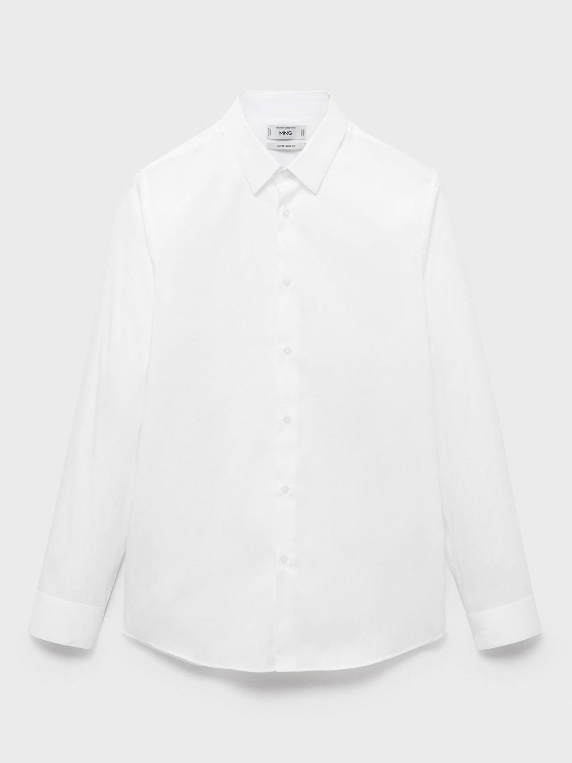 Product image 3 of 8, which shows Mango Emotion Cotton Blend Shirt, White, S