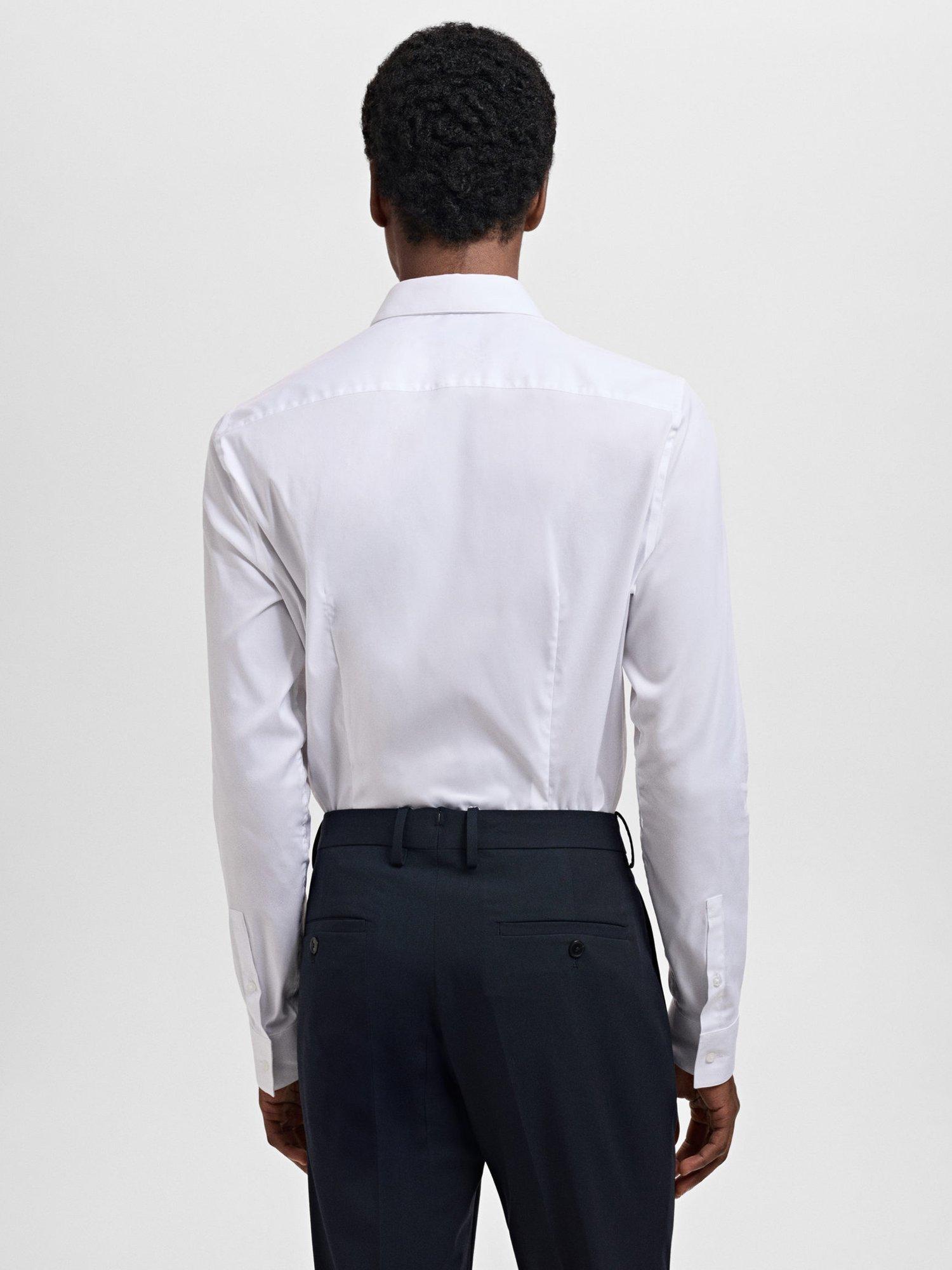 Product image 4 of 8, which shows Mango Emotion Cotton Blend Shirt, White, S