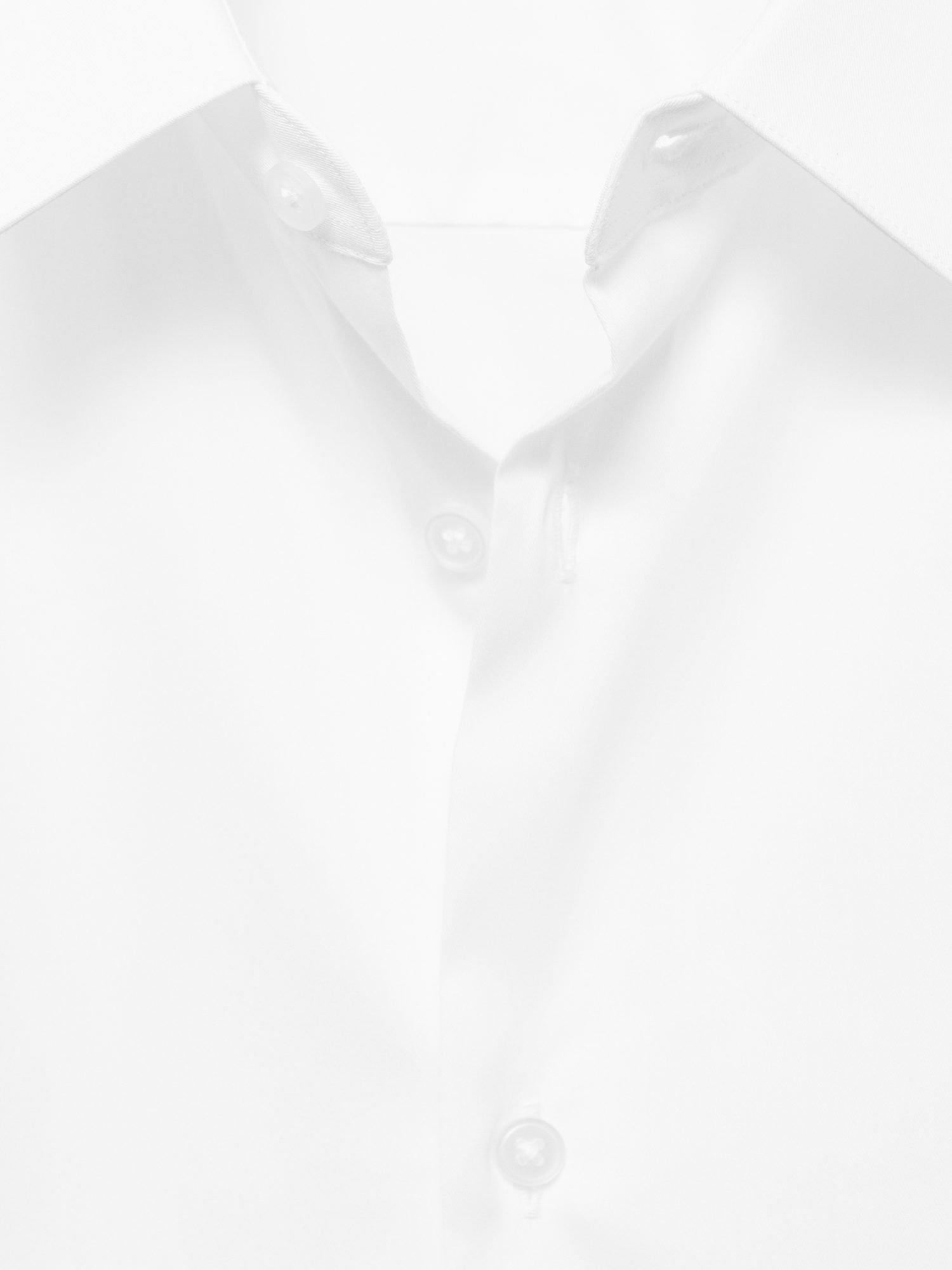 Product image 8 of 8, which shows Mango Emotion Cotton Blend Shirt, White, S