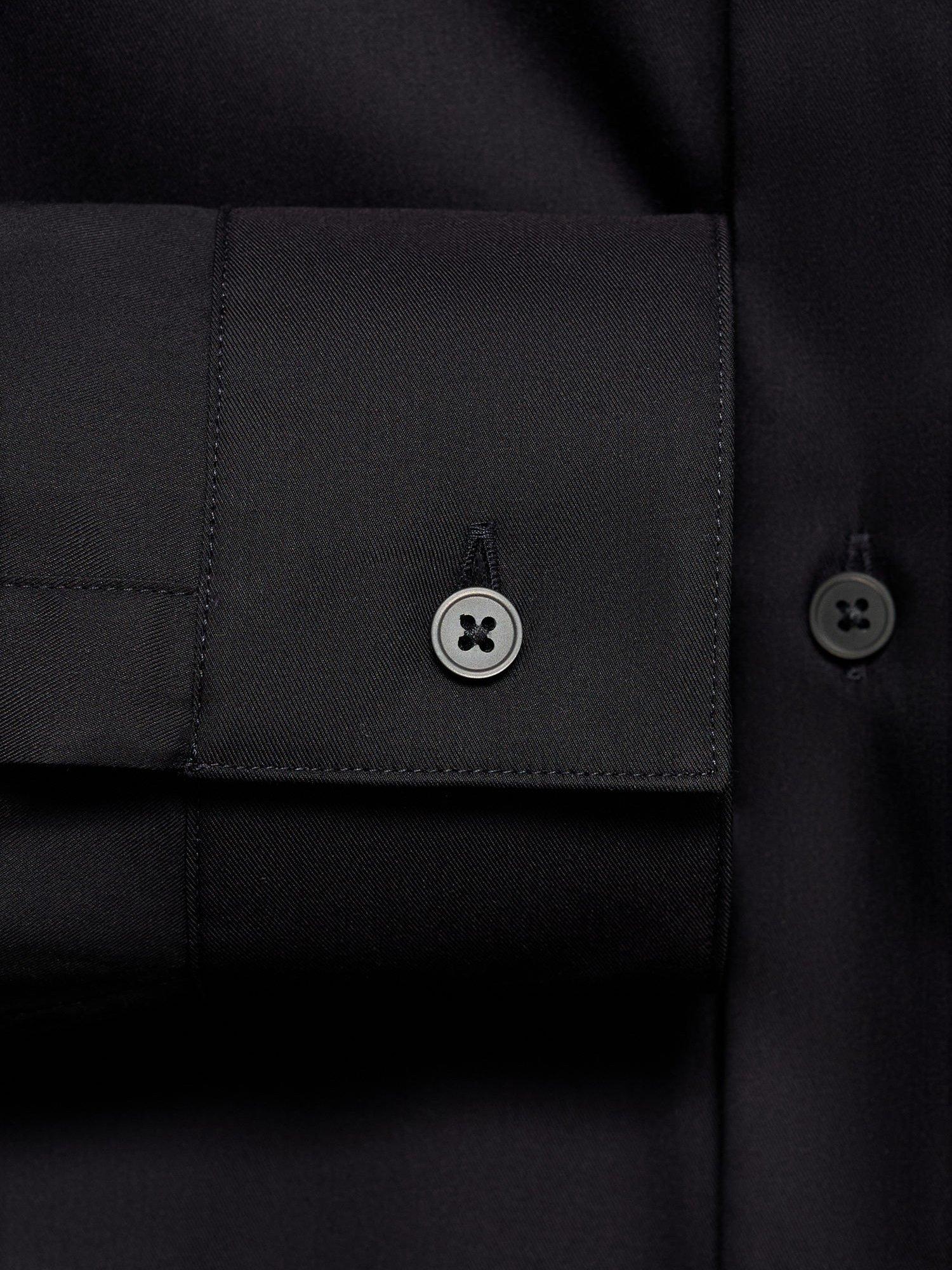 Product image 5 of 8, which shows Mango Emotion Cotton Blend Shirt, Black, L