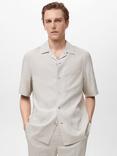 Mango Luca Button Down Short Sleeve Shirt