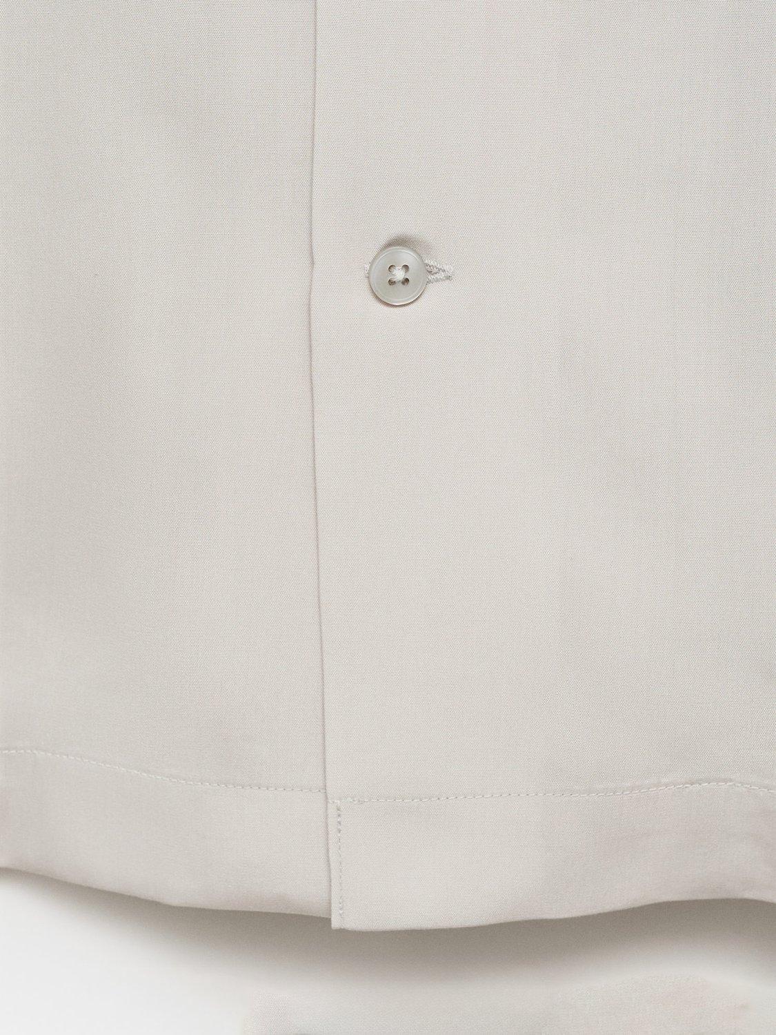 Product image 5 of 9, which shows Mango Luca Short Sleeve Shirt, Natural White, L
