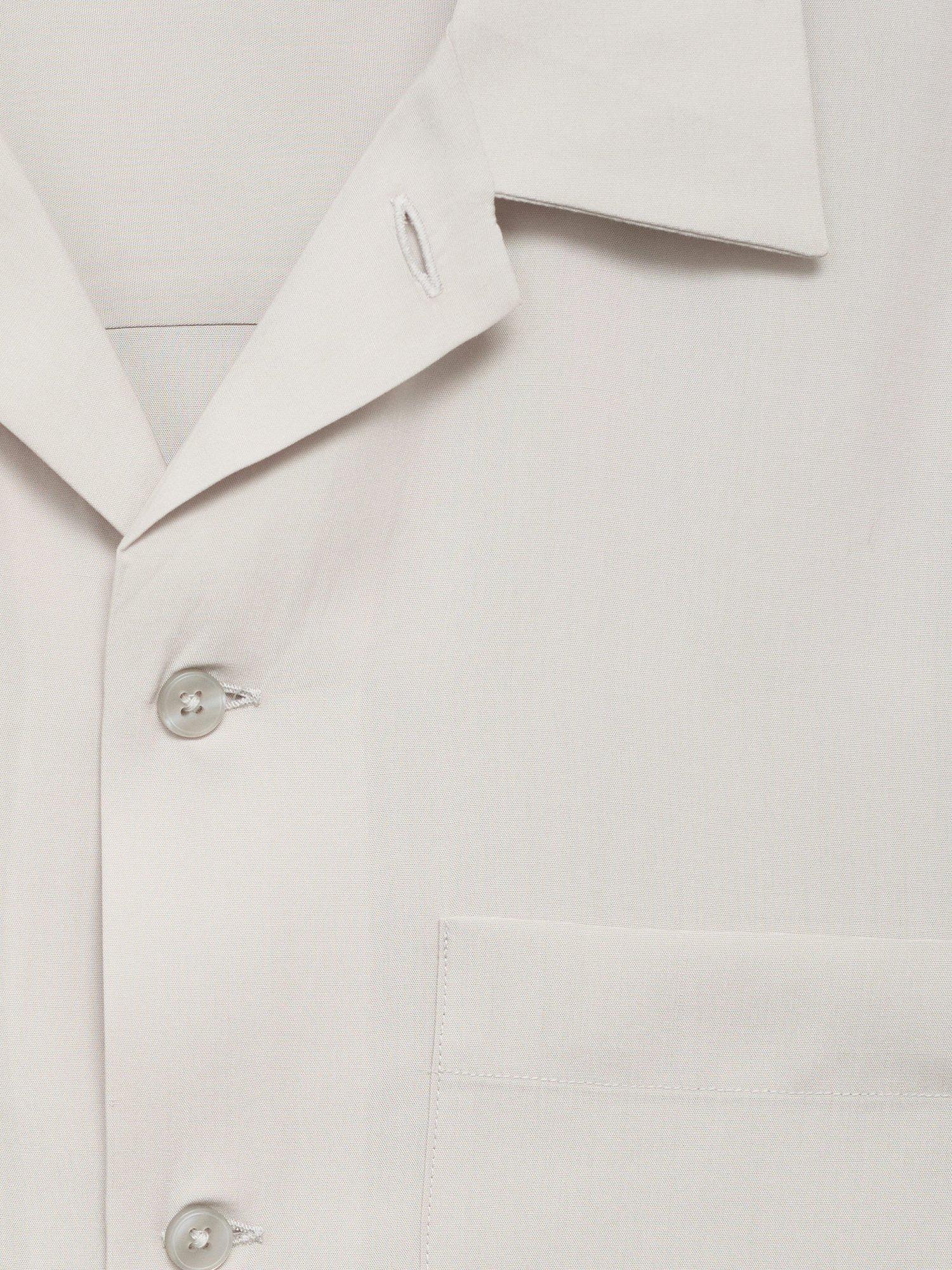 Product image 9 of 9, which shows Mango Luca Short Sleeve Shirt, Natural White, L