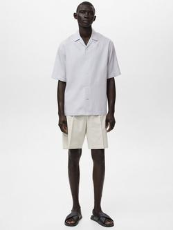 Mango Luca Short Sleeve Shirt - view 2, Pastel Blue