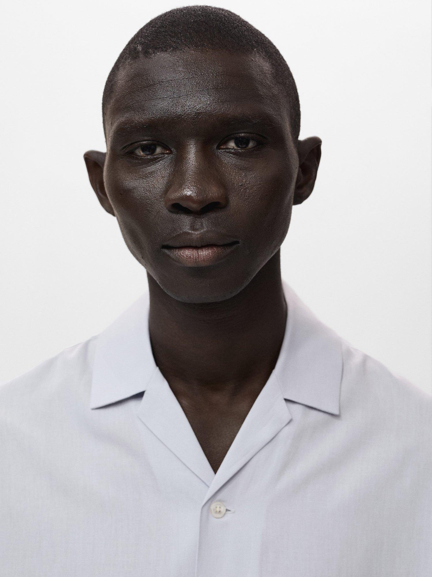 Product image 6 of 9, which shows Mango Luca Short Sleeve Shirt, Pastel Blue, XS