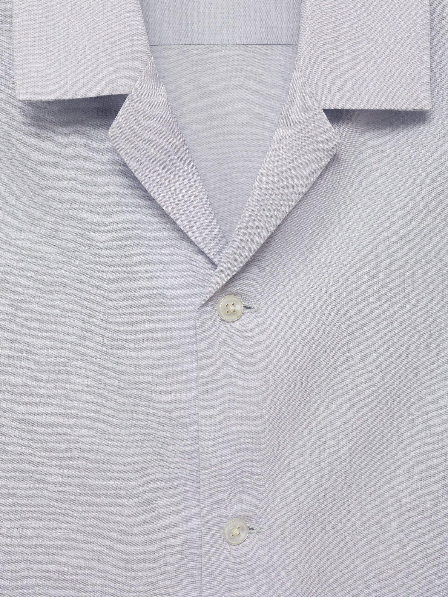Product image 9 of 9, which shows Mango Luca Short Sleeve Shirt, Pastel Blue, XS