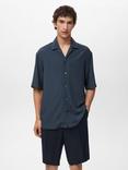 Mango Pireos Stripe Button Down Short Sleeve Shirt