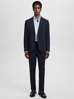 Mango Selva Stripe Cotton Shirt - view 2, Medium Blue