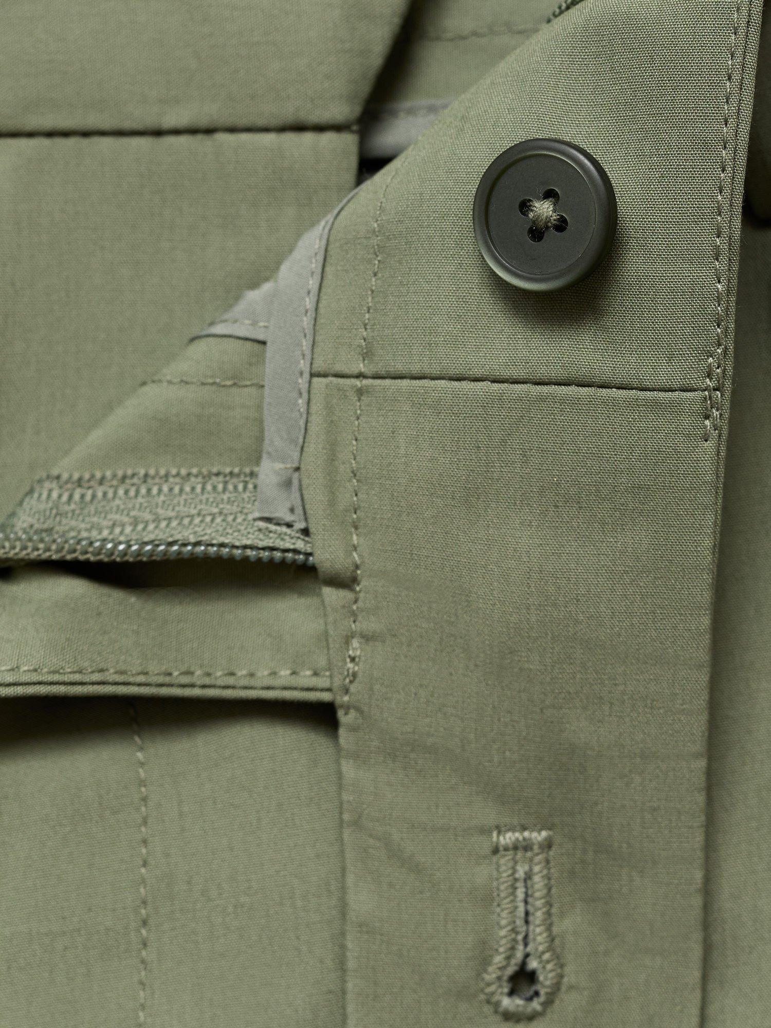 Product image 8 of 8, which shows Mango Bon Cotton Shorts, Green, 32