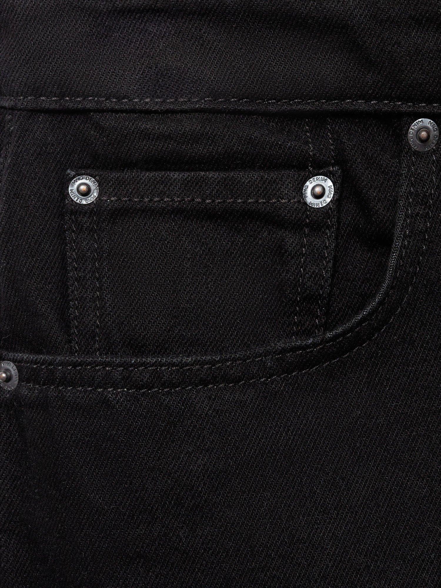 Product image 5 of 8, which shows Mango Jarod Cotton Denim Shorts, Black, 30