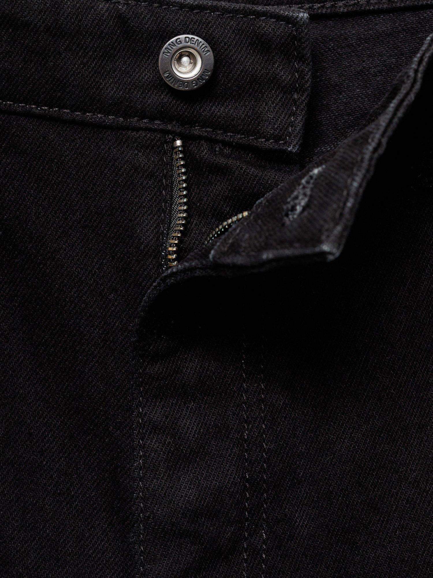 Product image 8 of 8, which shows Mango Jarod Cotton Denim Shorts, Black, 30