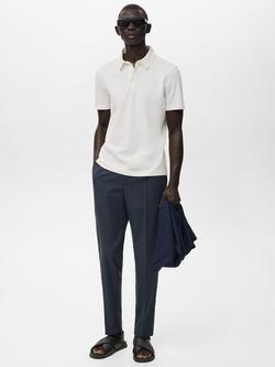 Mango Ennio Tapered Trousers - view 2, Navy
