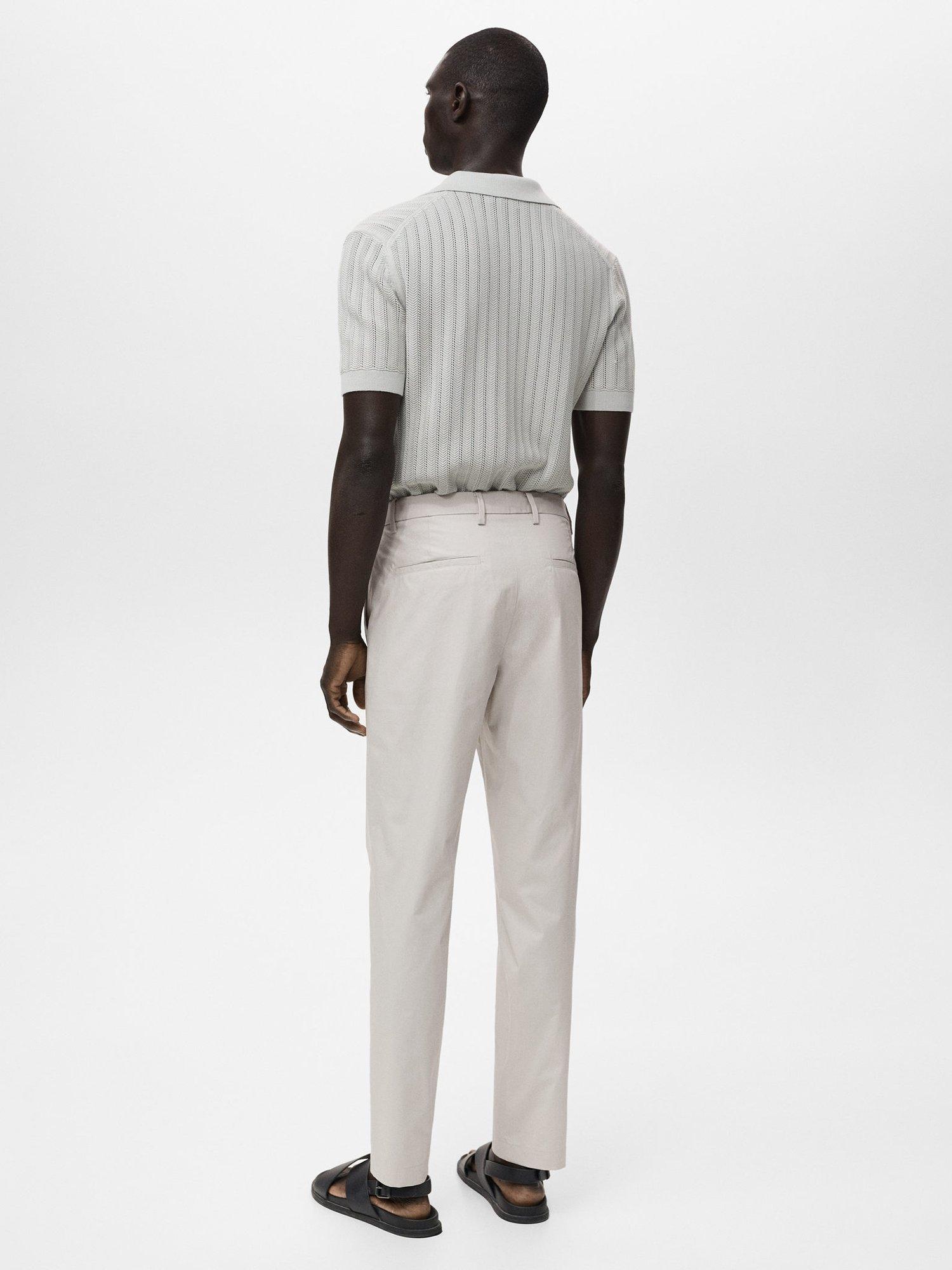 Product image 4 of 8, which shows Mango Jon Straight Chinos, Natural White, 30