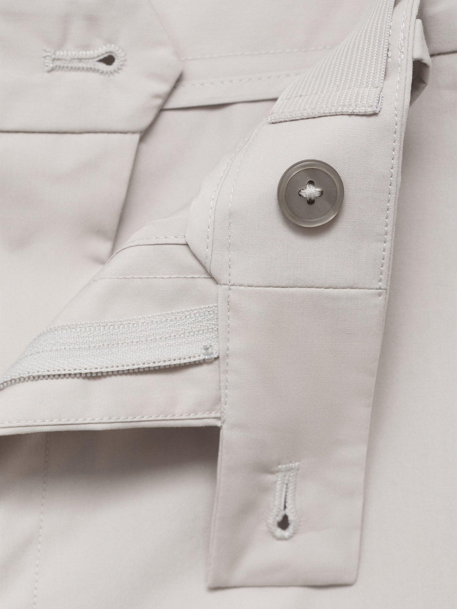 Product image 8 of 8, which shows Mango Jon Straight Chinos, Natural White, 30