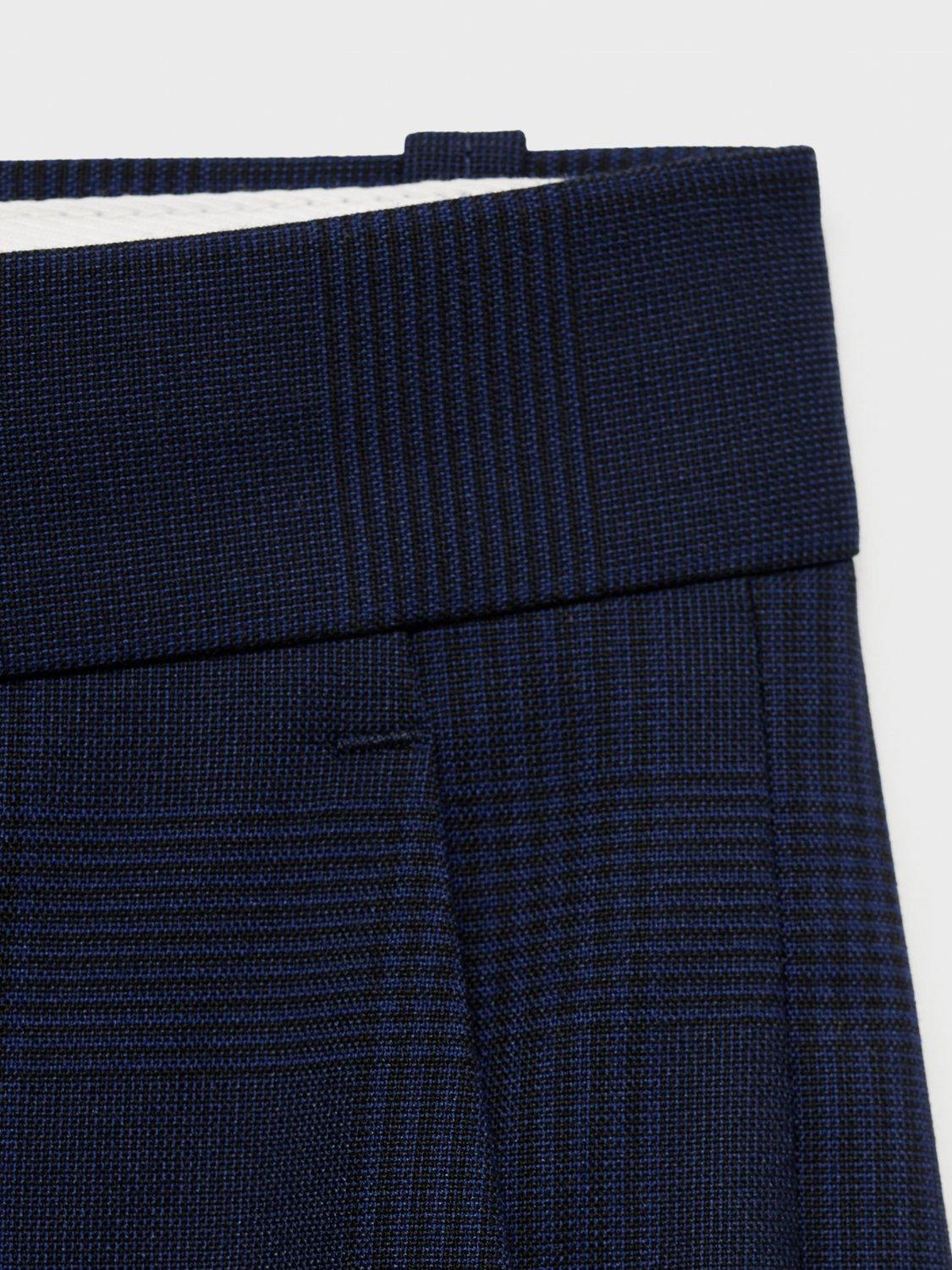 Product image 5 of 8, which shows Mango Milan Tailored Trousers, Navy, 29