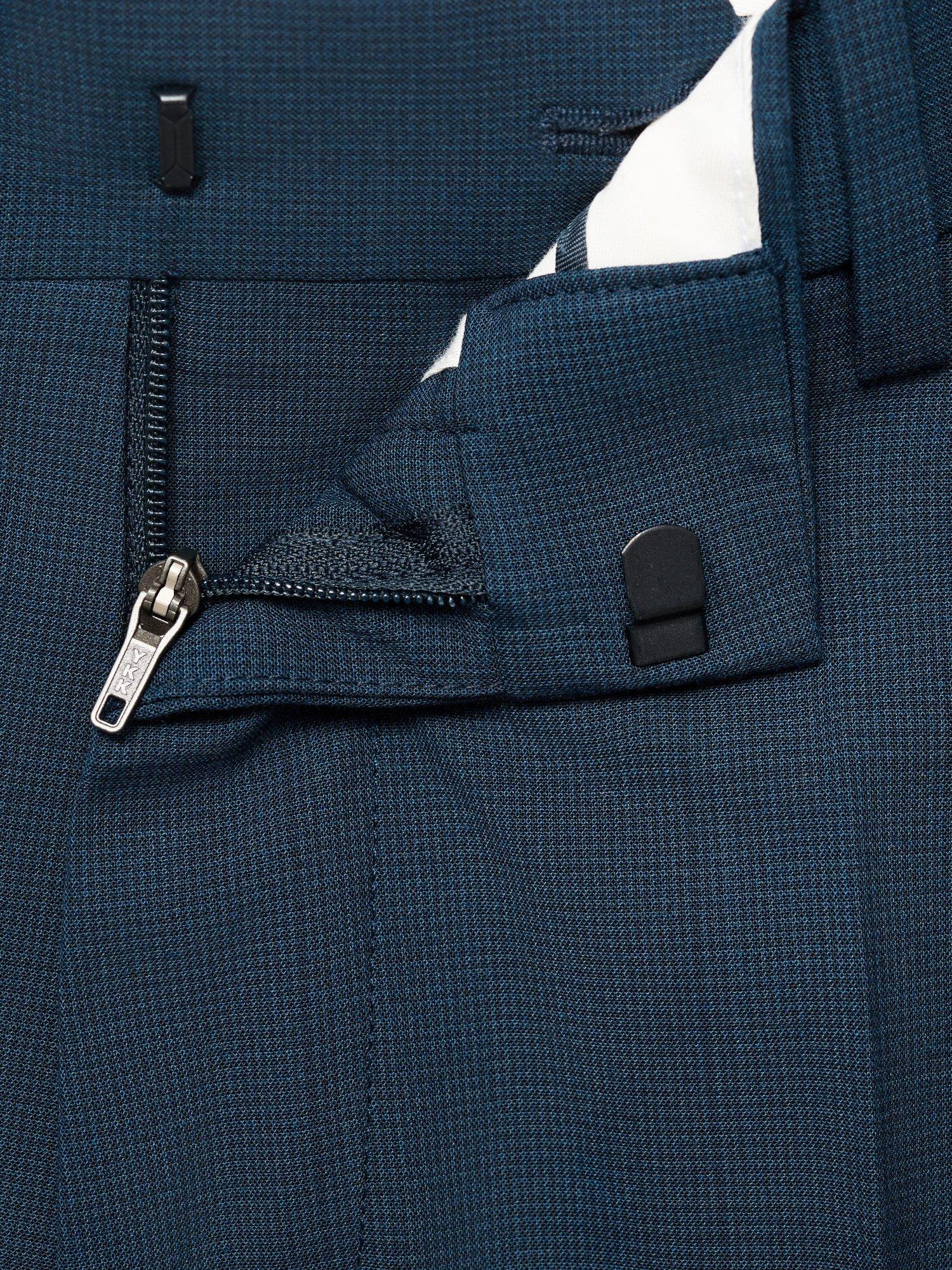 Product image 8 of 8, which shows Mango Paris Tailored Trousers, Mid Blue, 29