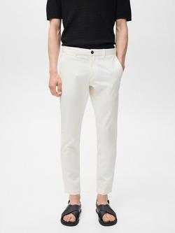 Mango Prato Tapered Chinos, White