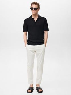 Mango Prato Tapered Chinos - view 2, White
