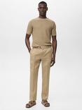 Mango Salve Linen Trousers