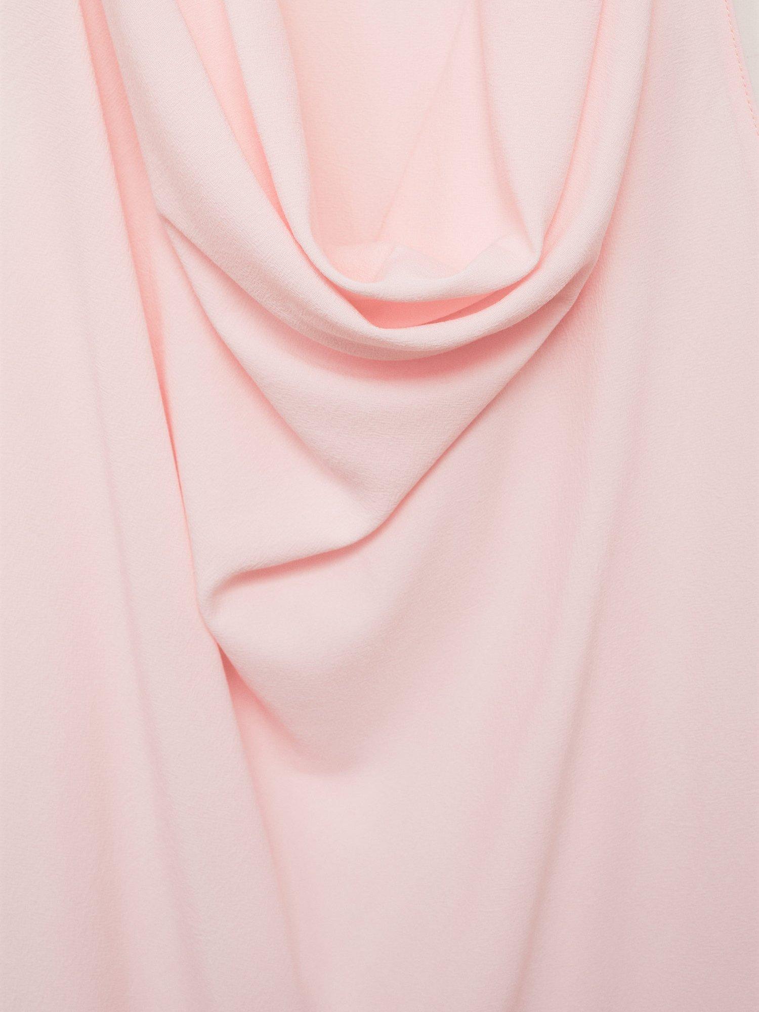 Product image 5 of 7, which shows Mango Alice Cowl Neck Flower Top, Pastel Pink, 10