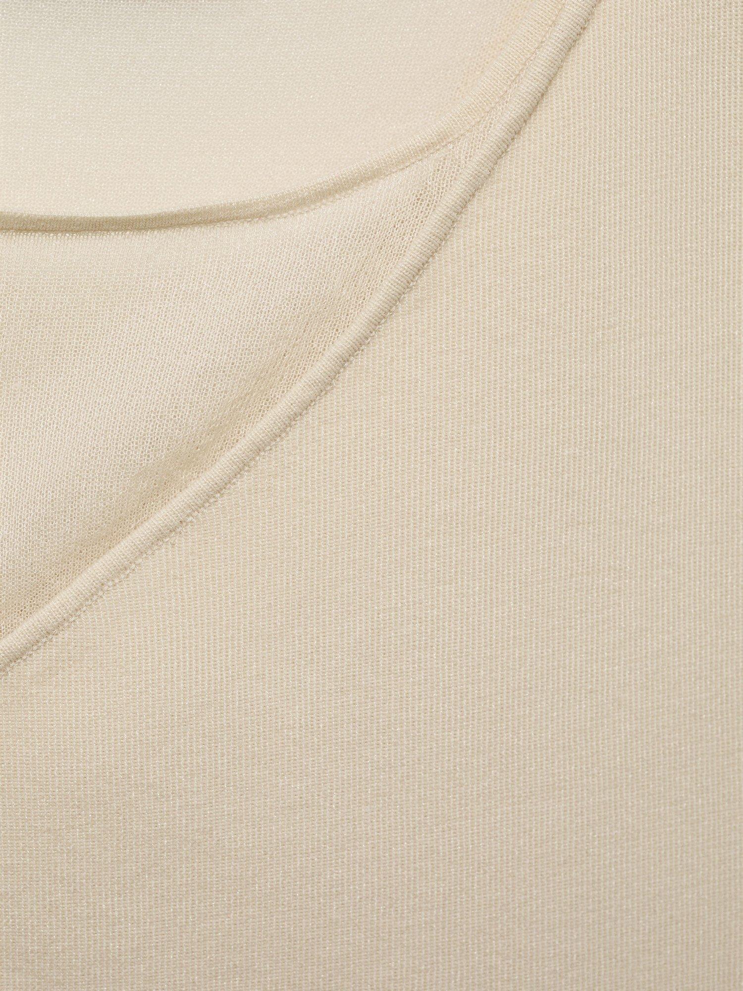 Product image 8 of 8, which shows Mango Begonya Knit Sleeveless Top, Natural White, L