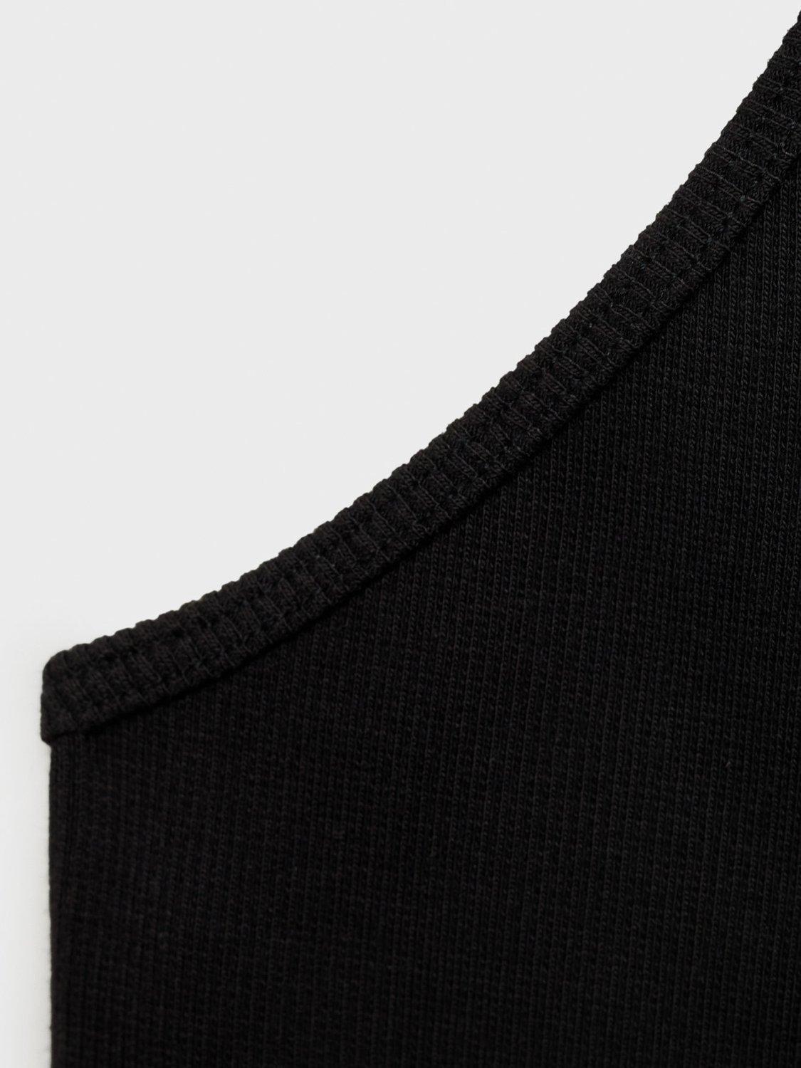 Product image 5 of 8, which shows Mango Duke Halterneck Knit Top, Black, XXS