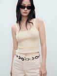 Mango Medusa Cotton Blend Fine Knit Top