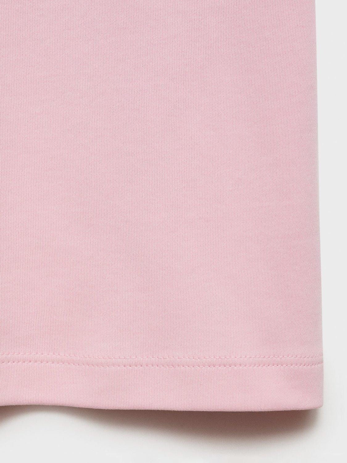 Product image 5 of 8, which shows Mango Rita Short Sleeve T-Shirt, Pastel Pink, XXXL