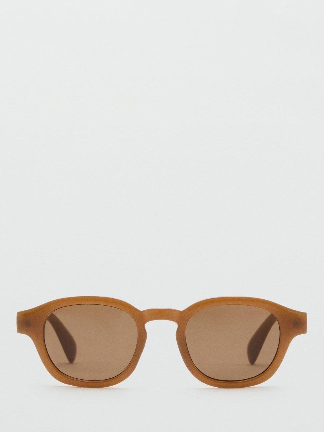 Product image 1 of 4, which shows Mango Jintae Sunglasses, Dark Brown